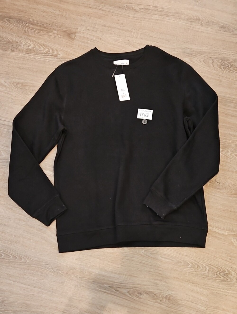 Saddlebred Black Crewneck Fleece Sweatshirt